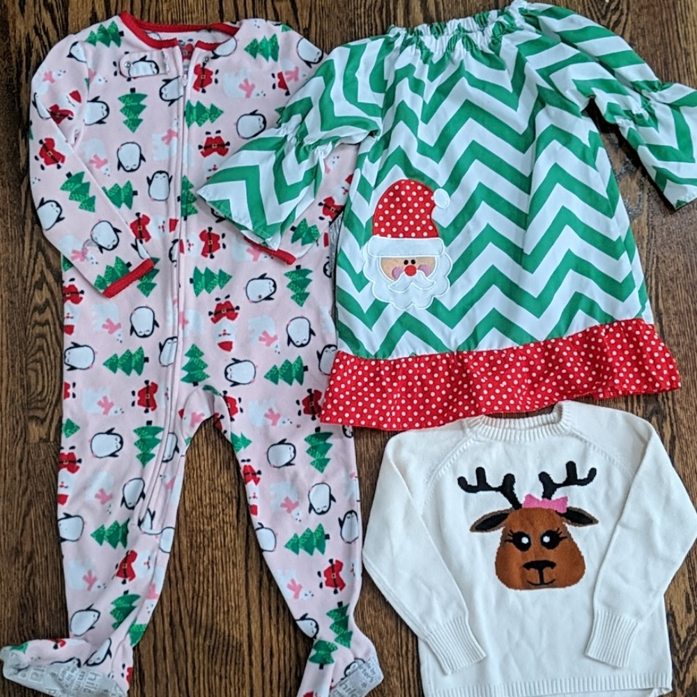 Toddler girl Christmas lot